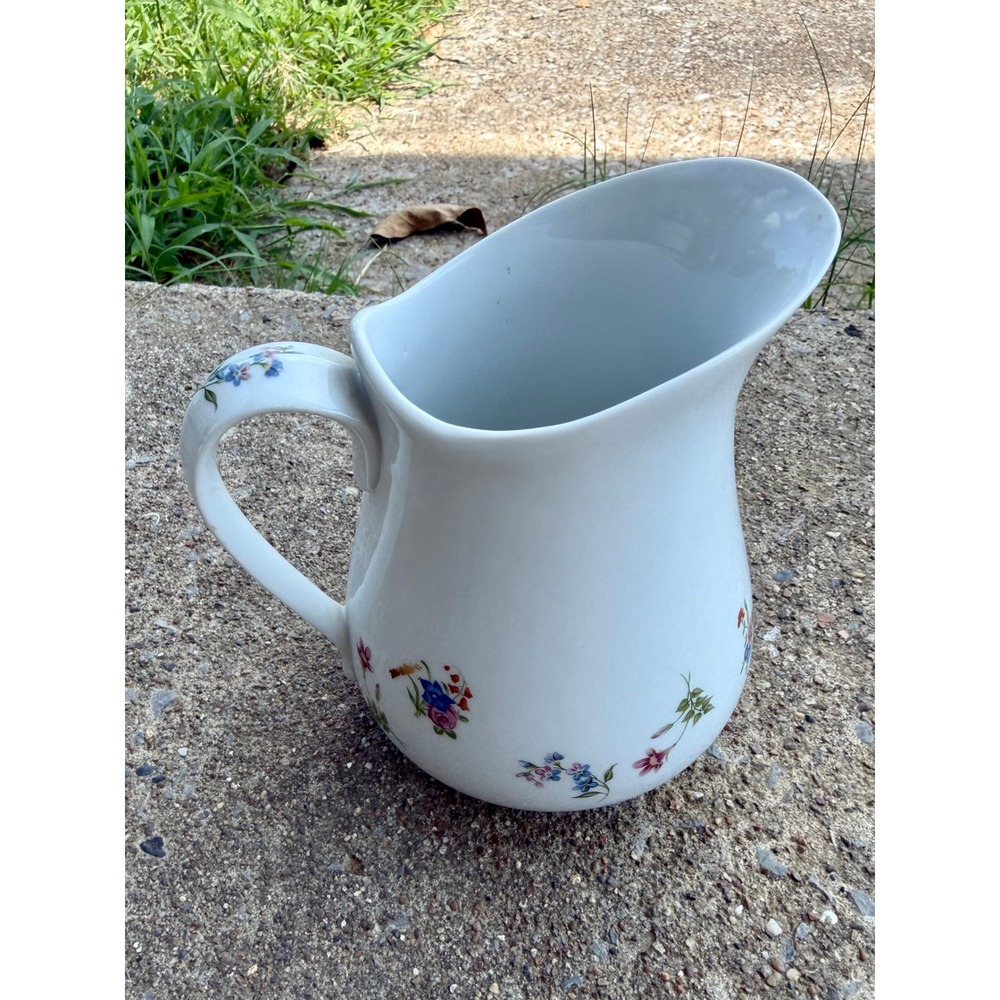 BIA Cordon Bleu The Frieda Collection Floral Porcelain Pitcher Hand Decorated